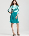 Pippa Top - Silk Stripe Long Sleeve