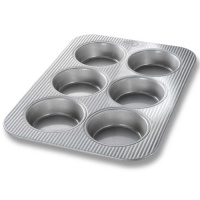 USA Pans Mini Round Cake Panel Pan, 6 Wells USA Pans Mini Round Cake Panel Pan, 6 Wells