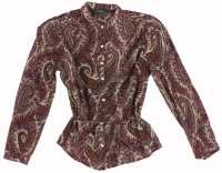 Lauren Jeans Co. Women's Paisley Cotton Voile Blouse (Multi) Lauren Jeans Co. Women's Paisley Cotton Voile Blouse (Multi)