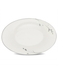Birch branches grow around this pure white porcelain relish/butter dish from Noritake dinnerware. The dishes of this set turn formal tables into serene landscapes. The contemporary design is refined in polished platinum with a breezy, all-natural beauty. Birch branches grow around this pure white porcelain relish/butter dish from Noritake dinnerware. The dishes of this set turn formal tables into serene landscapes. The contemporary design is refined in polished platinum with a breezy, all-natural beauty.