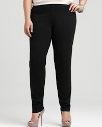 Exude class all day long in these sleek Eileen Fisher pants. A flat front lends the look to timeless sophistication. Exude class all day long in these sleek Eileen Fisher pants. A flat front lends the look to timeless sophistication.