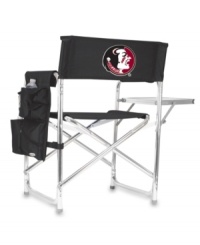 Win or lose, this Picnic Time folding chair keeps college sports fans happy at every game. A side table and detachable armrest caddy with pockets for the remote, soda and snacks mean you never have to step away from the action. Great for tailgate parties and camping, too! Win or lose, this Picnic Time folding chair keeps college sports fans happy at every game. A side table and detachable armrest caddy with pockets for the remote, soda and snacks mean you never have to step away from the action. Great for tailgate parties and camping, too!