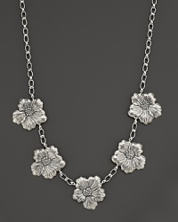 Delicate gardenias, captured at the height of their beauty in sterling silver, bloom on this necklace from Buccellati. Delicate gardenias, captured at the height of their beauty in sterling silver, bloom on this necklace from Buccellati.
