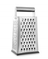 A dash of fresh Parmesan or Asiago on your food can bring out flavors you never knew existed. This grater has four sides to prepare cheese just the way you like it - from fine to coarse, even sliced - for a delicious addition to virtually any dish. Limited lifetime warranty.