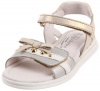 Naturino 4464 Backstrap Sandal (Toddler/Little Kid/Big Kid),Argento/Oro/Bianco,25 EU (8 M US Toddler)