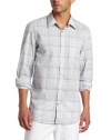 Calvin Klein Sportswear Men's Long Sleeve Plaid Lightweight Poplin Shirt