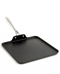 Featuring ArmorGuard™ technology, this square griddle has the durability and professional performance that hard anodized pieces are known for, plus the convenience of cleaning up in the dishwasher. A revolutionary design with an unbelievably strong nonstick finish. Lifetime warranty. Featuring ArmorGuard™ technology, this square griddle has the durability and professional performance that hard anodized pieces are known for, plus the convenience of cleaning up in the dishwasher. A revolutionary design with an unbelievably strong nonstick finish. Lifetime warranty.