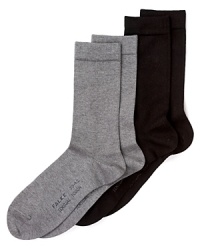 A velvety blend of cotton, silk and cashmere lends a luxurious feel to these Falke socks. A velvety blend of cotton, silk and cashmere lends a luxurious feel to these Falke socks.