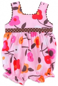 Chez Ami by Patsy Aiken Designs Girls Seersucker One Piece Bubble Romper Pink Floral - Size 12M Chez Ami by Patsy Aiken Designs Girls Seersucker One Piece Bubble Romper Pink Floral - Size 12M