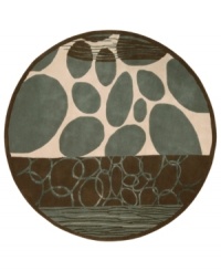 Bridging the gap between mod and modern, this area rug by Nourison is timeless in its interpretation. Expertly handmade from premium wool, then hand carved to add dimension, the steely blue pastiche of bold geometry is one that works comfortably with any contemporary décor. Bridging the gap between mod and modern, this area rug by Nourison is timeless in its interpretation. Expertly handmade from premium wool, then hand carved to add dimension, the steely blue pastiche of bold geometry is one that works comfortably with any contemporary décor.