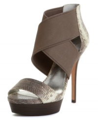 That's a wrap, your new go-to shoe is here. The Cynthia sandal from the DKNY Bridge Collection brings slinky style with an oh-so-high heel and wrap-around straps at the ankle. That's a wrap, your new go-to shoe is here. The Cynthia sandal from the DKNY Bridge Collection brings slinky style with an oh-so-high heel and wrap-around straps at the ankle.