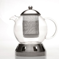 Berghoff Glass Tea Pot with Strainer 5-1/2 Cups Berghoff Glass Tea Pot with Strainer 5-1/2 Cups