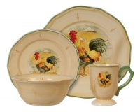 Gibson Royal Rooster 16-Piece Fine China Dinnerware Set Gibson Royal Rooster 16-Piece Fine China Dinnerware Set