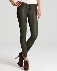 Bring luxe leather to your denim collection with these skinny-fit Current/Elliott jeans in a rich, versatile hue. Bring luxe leather to your denim collection with these skinny-fit Current/Elliott jeans in a rich, versatile hue.