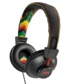 For superior sound quality, listen in with this on-ear headphones by The House of Marley designed with three button controllers for you to manage your volume. Made for iPod, iPhone and iPad.