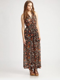 Lush florals give a vintage-inspired feel to this filmy silk dress, delicately gathered throughout for an effortless, airy silhouette.V-neckSleevelessGathered bodiceSmocked waistGathered skirtAbout 41 from natural waistSilkDry cleanImportedModel shown is 5'8½ (174cm) wearing US size Small. Lush florals give a vintage-inspired feel to this filmy silk dress, delicately gathered throughout for an effortless, airy silhouette.V-neckSleevelessGathered bodiceSmocked waistGathered skirtAbout 41 from natural waistSilkDry cleanImportedModel shown is 5'8½ (174cm) wearing US size Small.