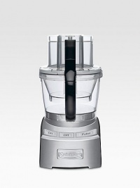 Combining culinary excellence with groundbreaking innovation, this food processor sets the bar for the next generation of kitchen appliances. With a 4-cup work bowl nested inside the big bowl, plus the adjustable 6-position slicing disc and reversible shredding disc, it provides home chefs with multiple food processors in one. Combining culinary excellence with groundbreaking innovation, this food processor sets the bar for the next generation of kitchen appliances. With a 4-cup work bowl nested inside the big bowl, plus the adjustable 6-position slicing disc and reversible shredding disc, it provides home chefs with multiple food processors in one.