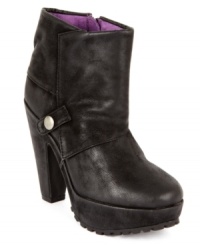 Fantastic in flannel. Blowfish's Vamp platform booties add structure and texture to your fall look. Fantastic in flannel. Blowfish's Vamp platform booties add structure and texture to your fall look.
