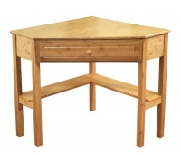 TMS Bamboo Corner Desk, Natural TMS Bamboo Corner Desk, Natural