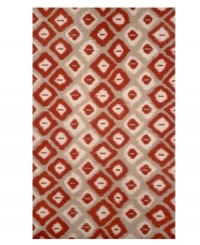Drawing from early Indonesian textiles, this meticulously crafted Ikat pattern is dyed in brilliant color and updated for the modern home. Hand-tufted using Liora Manne's exclusive Lamontage weaving process, it offers ultimate durability for beauty that lasts in any setting. Drawing from early Indonesian textiles, this meticulously crafted Ikat pattern is dyed in brilliant color and updated for the modern home. Hand-tufted using Liora Manne's exclusive Lamontage weaving process, it offers ultimate durability for beauty that lasts in any setting.
