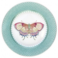 Mottahedeh Green Lace Dessert Plate (Butterfly) 8.5 in Mottahedeh Green Lace Dessert Plate (Butterfly) 8.5 in