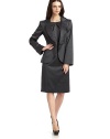 THE LOOKNotched lapelOne-button frontFront waist dartsBack seamsThree-button cuffsTHE FITAbout 24 from shoulder to hemTHE MATERIAL51% silk/49% woolFully linedCARE & ORIGINDry cleanMade in Italy