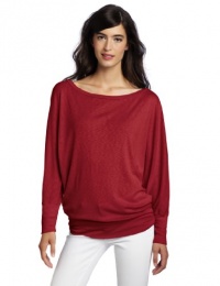 Michael Stars Women's 3/4 Sleeve Wide Neck Dolman Michael Stars Women's 3/4 Sleeve Wide Neck Dolman