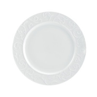 Mikasa Parchment Engraved 10-3/4-Inch Dinner Plate Mikasa Parchment Engraved 10-3/4-Inch Dinner Plate