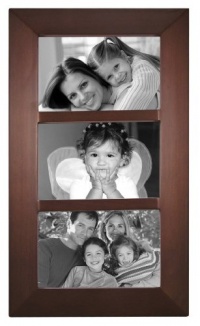 Malden 2009-346 Berkeley 4 by 6 Beveled Wood Edge 3 Opening Collage Frames, Walnut Malden 2009-346 Berkeley 4 by 6 Beveled Wood Edge 3 Opening Collage Frames, Walnut