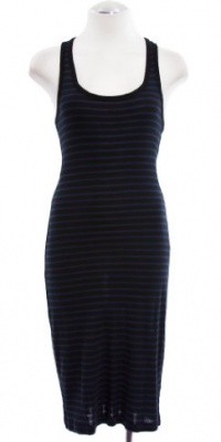 Splendid Black Striped Florence Racer Back Midi Dress Small Splendid Black Striped Florence Racer Back Midi Dress Small