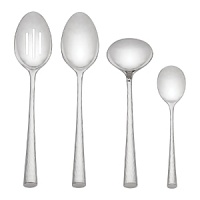 Lightly hammered handles of the finest quality stainless steel make Imperial Caviar serving accessories well suited for every day and entertaining. A slender silhouette and angled tip complete the look with the chic brilliance of Marchesa by Lenox flatware. Lightly hammered handles of the finest quality stainless steel make Imperial Caviar serving accessories well suited for every day and entertaining. A slender silhouette and angled tip complete the look with the chic brilliance of Marchesa by Lenox flatware.