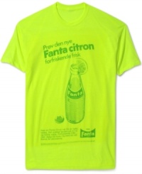 This bright and super soft distressed tee by Jem is Fanta-tastic. This bright and super soft distressed tee by Jem is Fanta-tastic.