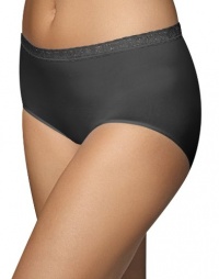 Bali Comfort Revolution Seamless Lace Brief, 7-Black Bali Comfort Revolution Seamless Lace Brief, 7-Black