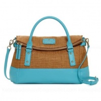 Kate Spade New York Cobble Hill Straw Leslie (Natural/Turquoise) Kate Spade New York Cobble Hill Straw Leslie (Natural/Turquoise)