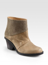 This smooth leather design goes uptown when mixed with luxe canvas, subtly angled for a flattering effect. Stacked heel, 2¼ (60mm)Leather and canvas upperPull-on styleLeather lining and solePadded insoleImportedOUR FIT MODEL RECOMMENDS ordering true size. This smooth leather design goes uptown when mixed with luxe canvas, subtly angled for a flattering effect. Stacked heel, 2¼ (60mm)Leather and canvas upperPull-on styleLeather lining and solePadded insoleImportedOUR FIT MODEL RECOMMENDS ordering true size.
