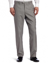 Perry Ellis Men's Portfolio Modern Fit Flat Front Small Windowpane Pant Perry Ellis Men's Portfolio Modern Fit Flat Front Small Windowpane Pant