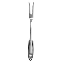 The OXO International Stainless Steel Fork feature brushed stainless steel handles for strength and durability and OXO's trademark flexible fins for ultimate comfort. Use the OXO Steel Fork for piercing potatoes, transferring a pot roast from pan to platter and securing meat during slicing.