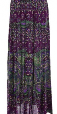 Aqua Pure Multicoloured Printed A-Line Panel Skirt X-Small Aqua Pure Multicoloured Printed A-Line Panel Skirt X-Small