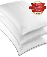 The softness of down, the luxury of Hotel Collection. Bring the best to your bedroom with lofty, European goose down fill wrapped in smooth, 400-thread count cotton and finished with an embroidered Hotel Collection logo. It's an indulgence you'll enjoy night after night. Removable cover. The softness of down, the luxury of Hotel Collection. Bring the best to your bedroom with lofty, European goose down fill wrapped in smooth, 400-thread count cotton and finished with an embroidered Hotel Collection logo. It's an indulgence you'll enjoy night after night. Removable cover.