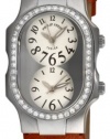 Philip Stein Women's 1DGFWOT Diamond Ostrich Strap Watch