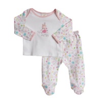 ABSORBA Baby-Girls Newborn Two Piece Footed Pant Set ABSORBA Baby-Girls Newborn Two Piece Footed Pant Set