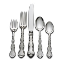 Gorham Strasbourg 5-Piece Sterling Silver Flatware Place Set, Service for 1 Gorham Strasbourg 5-Piece Sterling Silver Flatware Place Set, Service for 1