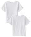 Calvin Klein Underwear Boys 8-20 2 Pack T-Shirt,White,Large 12/14