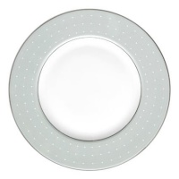 Monique Lhuillier Waterford Dinnerware, Etoile Platinum Blue Accent Plate Monique Lhuillier Waterford Dinnerware, Etoile Platinum Blue Accent Plate