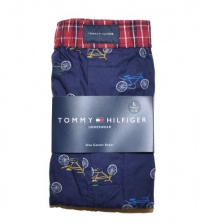 Tommy Hilfiger Men Bicycle Logo Full Cut Boxer Shorts Tommy Hilfiger Men Bicycle Logo Full Cut Boxer Shorts