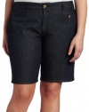 Dockers Women's Petite Shadow Stitch Bermuda