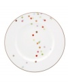 Have more fun at the table with the playful confetti pattern and sublime durability of this Market Street Green accent plate by kate spade.