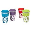 Konitz Script Collage Travel Mugs, Medium, Set of 4