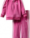 Puma - Kids Girls 2-6X Toddler Velour Set, Rose Violet Pink, 4T