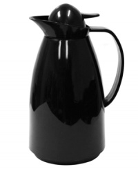 Your coffee companion. A stunning, contemporary-styled carafe is the perfect table topper, featuring incredible insulation that keeps your favorite beverage hot or cold for hours. A spill-proof top lets you pour hassle-free with just one hand, and the plastic outer shell with inner glass lining makes this the perfect travel, home or office accessory. Your coffee companion. A stunning, contemporary-styled carafe is the perfect table topper, featuring incredible insulation that keeps your favorite beverage hot or cold for hours. A spill-proof top lets you pour hassle-free with just one hand, and the plastic outer shell with inner glass lining makes this the perfect travel, home or office accessory.